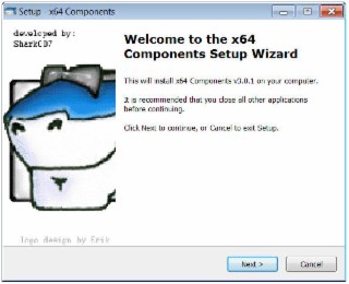 x64 Components Screenshot